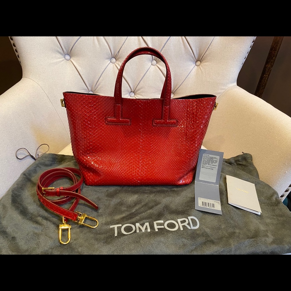 Tom Ford python tote - Picture 3 of 9